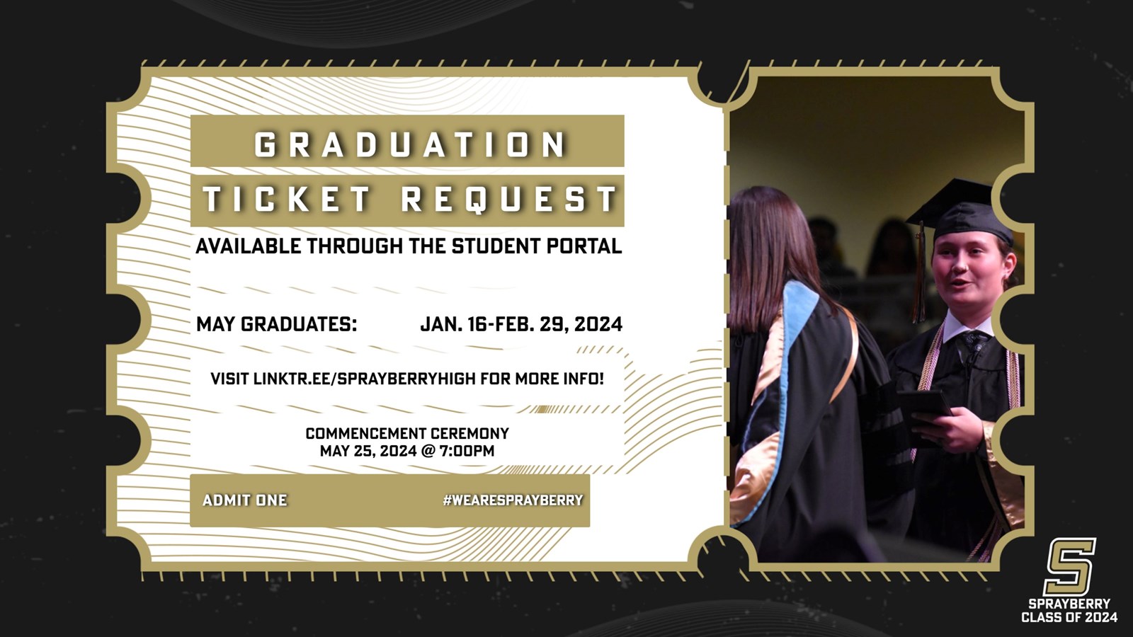 Graduation Ticket Request | Sprayberry High School